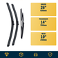 Vauxhall Mokka / Mokka X SUV wiper blades included and sizes