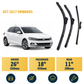 VW Polo MK6 Hatchback wiper blade overview
