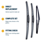 Hybrid wiper blade construction