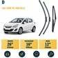 Vauxhall Corsa D Hatchback wiper blade overview