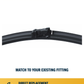 19MM PUSH BUTTON / E-CLIP front wiper fitting close-up
