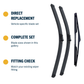 Direct-fit wiper blade construction