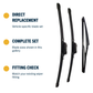 Direct-fit wiper blade construction