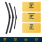 Jaguar F-Pace SUV wiper blades included and sizes