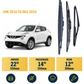 Nissan Juke Hatchback wiper blade overview