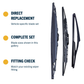 Direct-fit wiper blade construction