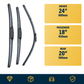 Vauxhall Insignia Hatchback wiper blades included and sizes