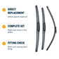 Hybrid wiper blade construction
