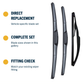 Hybrid wiper blade construction