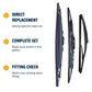 Direct-fit wiper blade construction