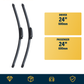 Bentley Continental Coupe wiper blades included and sizes
