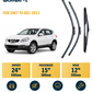 Nissan Qashqai / Qashqai +2 SUV wiper blade overview