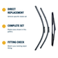 Direct-fit wiper blade construction