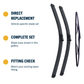 Direct-fit wiper blade construction