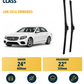 Mercedes-Benz E-Class Saloon wiper blade overview