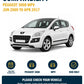 Peugeot 3008 MPV Jun 2009 to Apr 2017 compatibility
