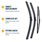 Direct-fit wiper blade construction