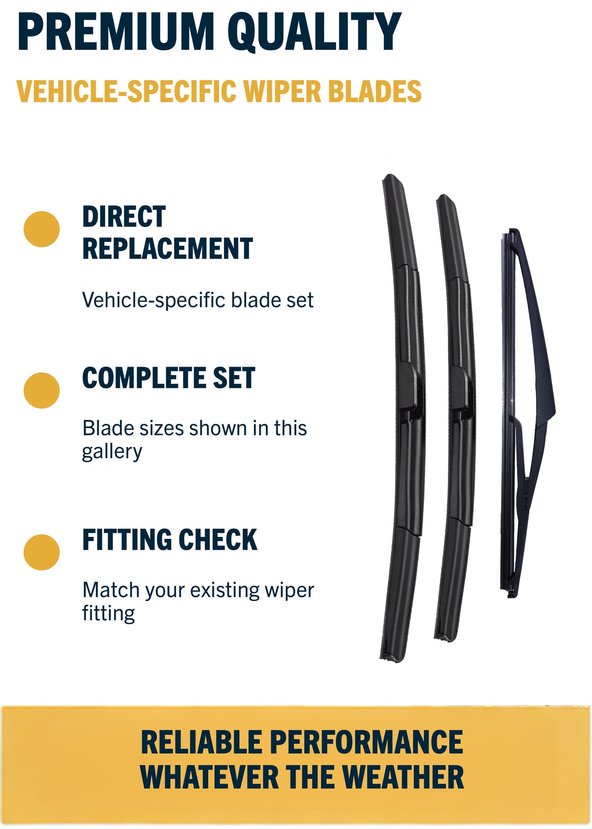 Nissan Qashqai wiper blades - premium quality