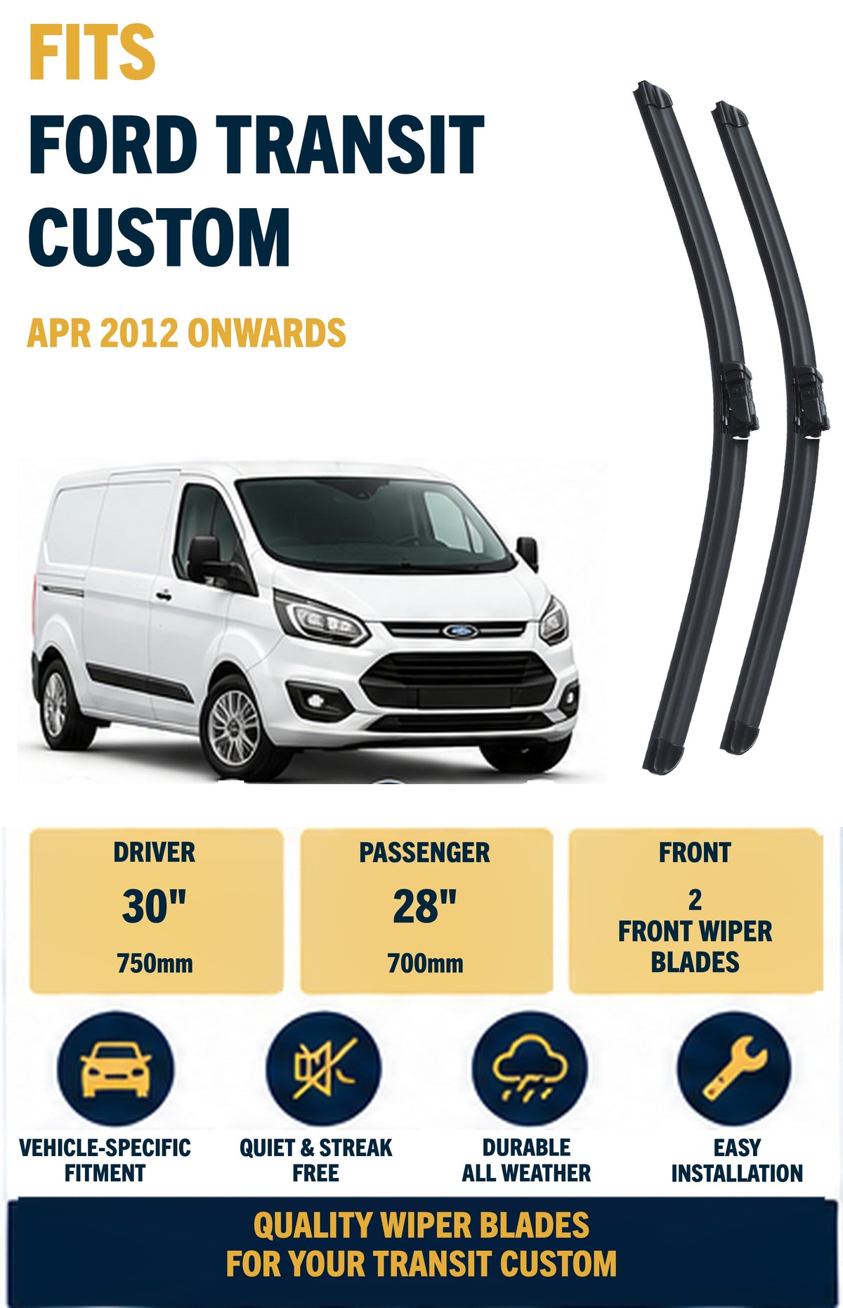 Ford Transit Custom wiper blades - main product
