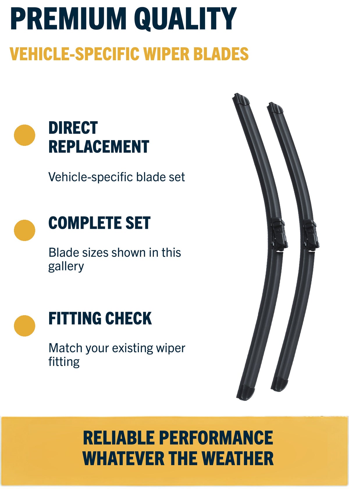 Ford Transit Custom wiper blades - premium quality