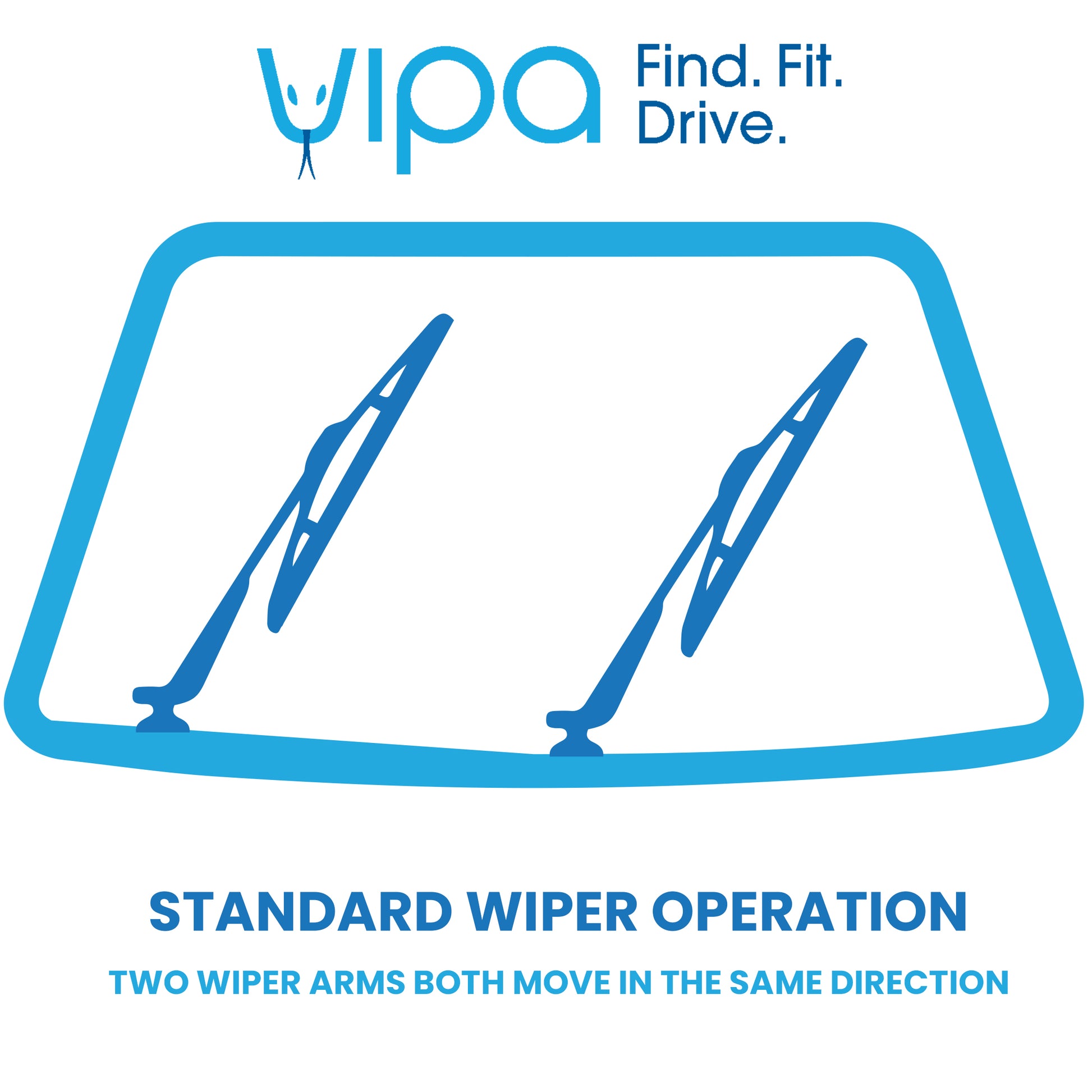 FORD TRANSIT Chassis Cab Apr 2006 to Aug 2014 Wiper Blade Kit