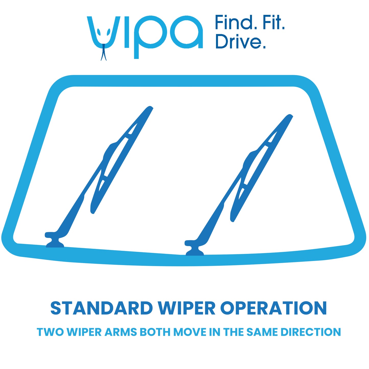 VW POLO Coupe Oct 1981 to Sep 1994 Wiper Blade Kit