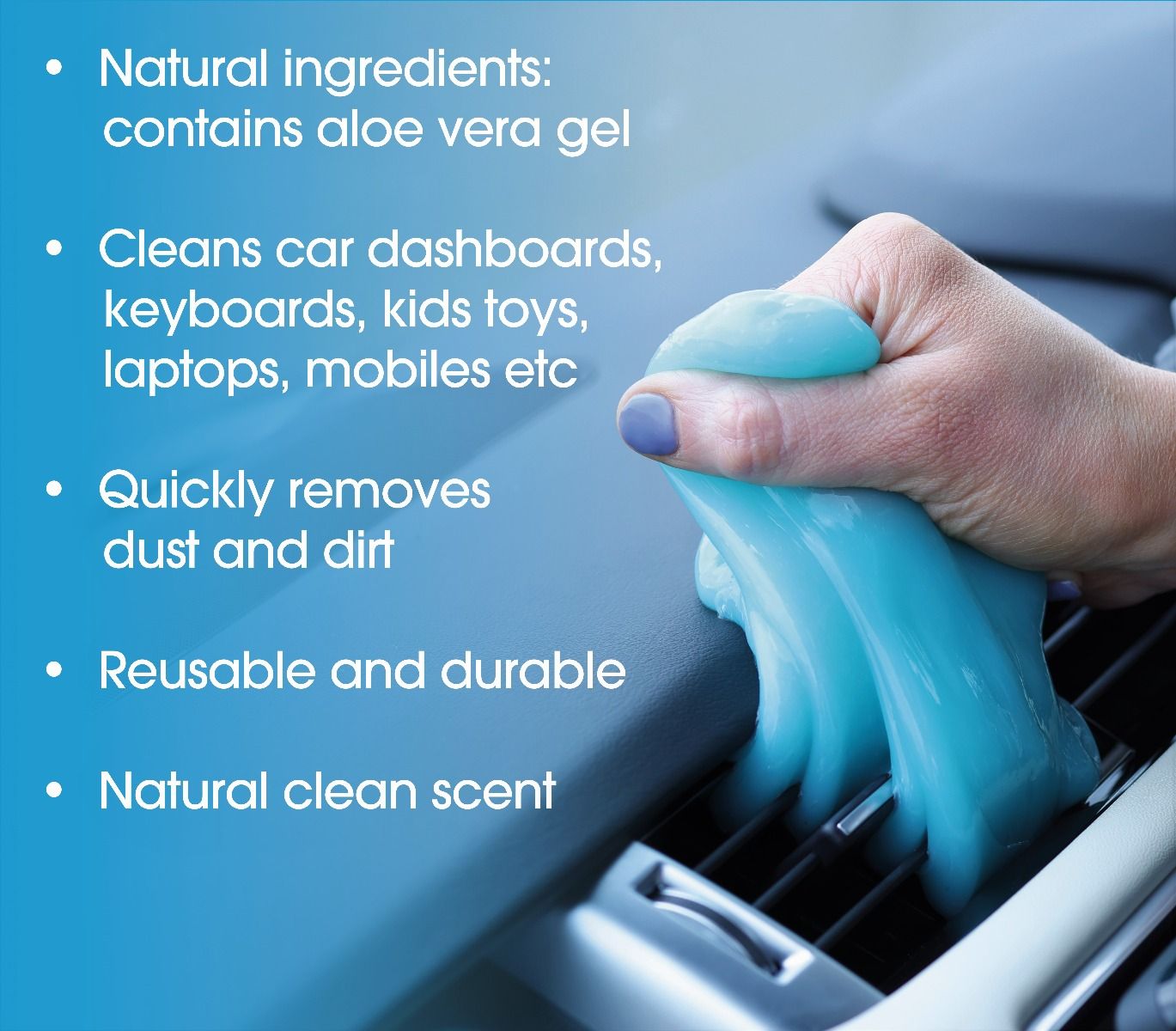 Cleaning Gel Reusable Auto Dust Cleaning Mud Aloe Gel Car