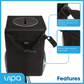 Large In-Car Litter Bin,10 Litre Capacity. Waterproof and Durable with Straps to Secure in Place. Keep Your Car or Van Tidy. Includes Storage Pockets.